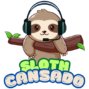 logo - sloth cansado